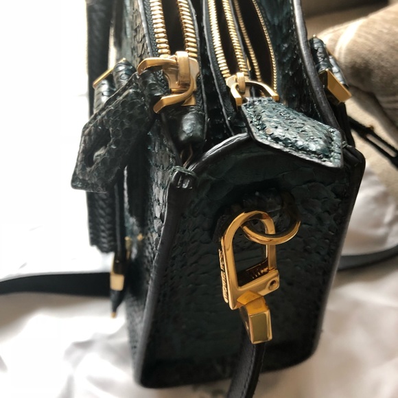 Like New Michael Kors python crossbody satchel - Picture 6 of 8